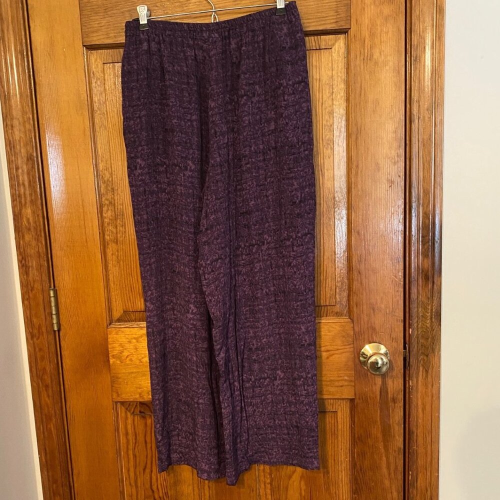 NWT Coldwater Creek Purple Rayon Pants - PM